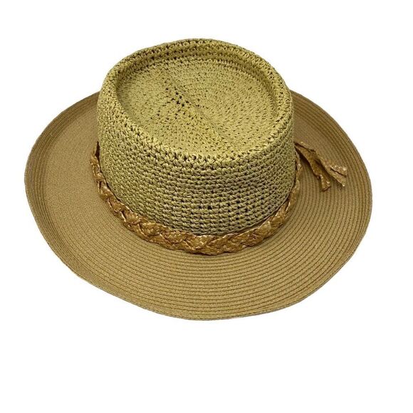 Panama Hat Multiple Natural Straw Blends Braided Band Vacation Summer Beach Hat - Picture 2 of 8